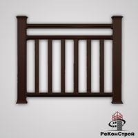 Декоративные заборы Holzdorf, вариант сборки №3, цвет коричневый в Симферополе